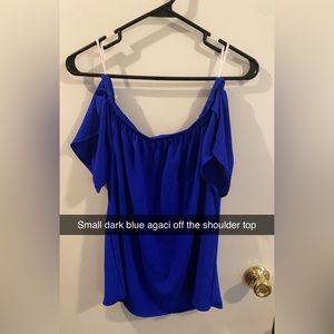 Small Blue Off the shoulder top